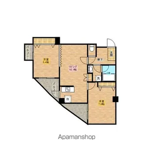 ドゥーエ東池袋【5階】の間取り