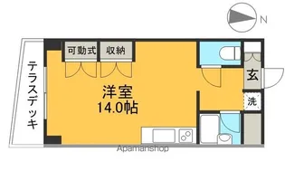 アトラクトイーエム【3階】の間取り