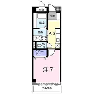 メルヴェイュ・ロジュマン【1階】の間取り