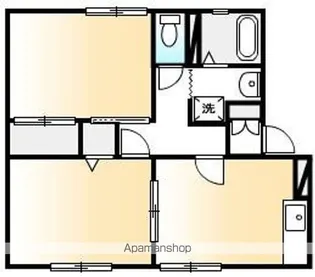ファミール宝 ペット(犬・猫)【102号室号室】の間取り