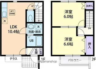 レイクウッド【102号室】の間取り