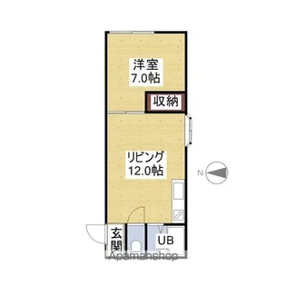 ハッピーステージ【206号室】の間取り