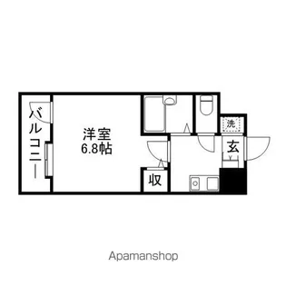 ルピエ・グランポン【405号室号室】の間取り