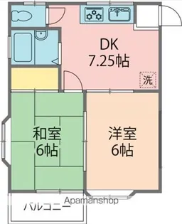 メゾン北公園【102号室号室】の間取り