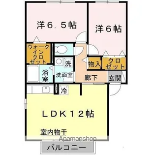 アルカディア A棟【2階】の間取り