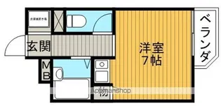 ウエストアップ刀根山【1階】の間取り