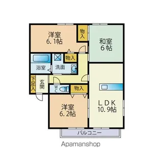 メゾンボヌールA【2階】の間取り