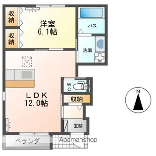 フェリーチェ【1階】の間取り