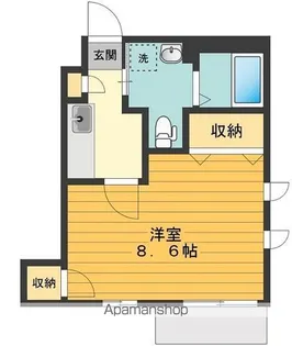 ミーナス片倉【101号室号室】の間取り