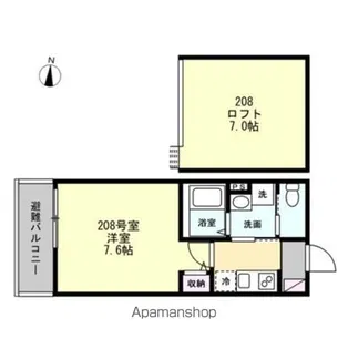 FLORACION中山【2階】の間取り