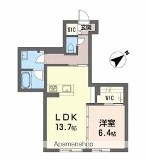 ベレオガーデンズ MIWAⅡ【1階】の間取り