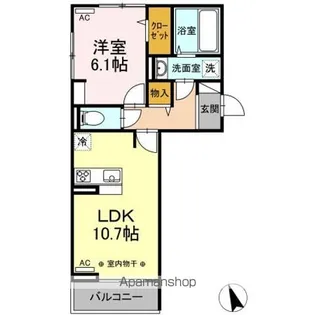 ひまわりⅡ A棟【2階】の間取り