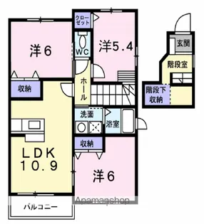 アヴェニール壱番館【2階】の間取り