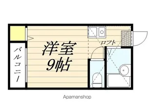 サンリバー天神南【2階】の間取り