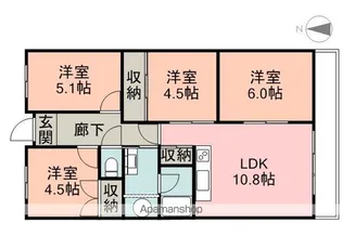 メゾングッチ【503号室】の間取り
