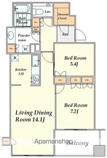 ザ・神宮前レジデンス【7階】の間取り