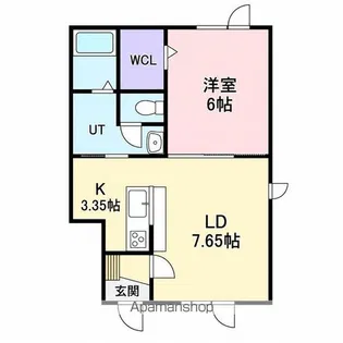 CHAN’S A【1-B号室】の間取り