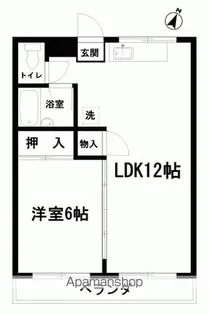 セブンズマンション【102号室】の間取り