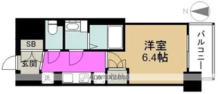 BPRレジデンス新梅田【11階】の間取り
