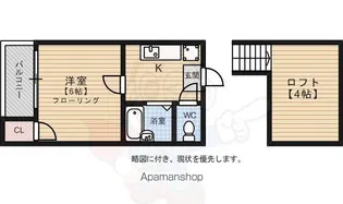 プレシャス南天神【202号室】の間取り