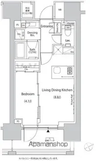 ザ・パークハビオ目白タワー【16階】の間取り