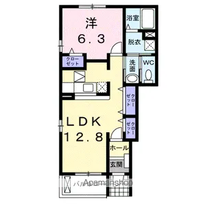 ドゥーメゾン NⅡ【1階】の間取り
