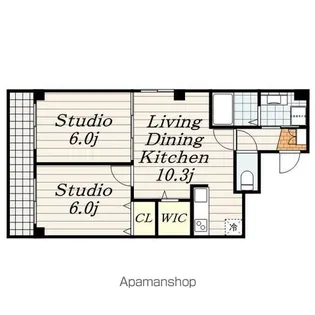 PRIME HILLS千葉中央【4階】の間取り