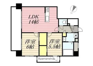 アクシア大橋【6階】の間取り