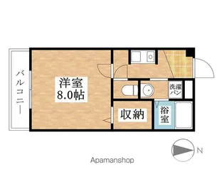 アドバンス西里【1階】の間取り