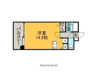 サンセーヌ大名【5階】の間取り