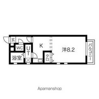 シングル【2階】の間取り