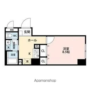 クラウザン徳川【3階】の間取り