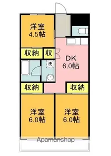ウィングラッシア伊豆長岡【308号室】の間取り