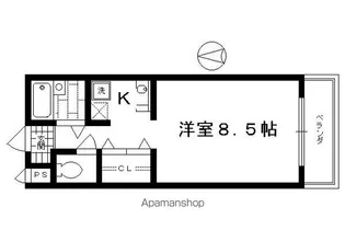 セリバ中久世【403号室】の間取り
