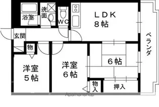 アートフェリス【2階】の間取り