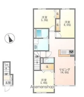 スカイ・レラ【2階】の間取り
