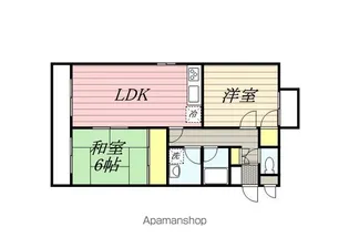 レイクグレイスフル【403号室】の間取り