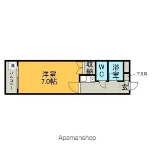 リビングッドK【207号室】の間取り