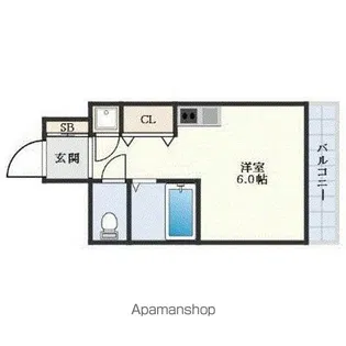モントーレ天神【5階】の間取り