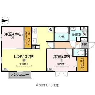 DーREGALO成和【2階】の間取り