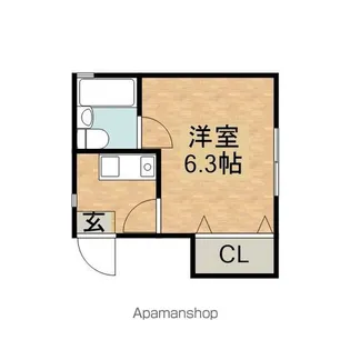 土山ヴィラ【201号室】の間取り