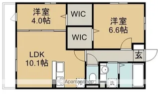 ペイサージュ【3階】の間取り