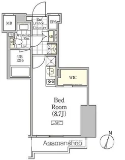 アンパサンド北新宿【4階】の間取り