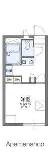 レオパレスカメリア【201号室】の間取り
