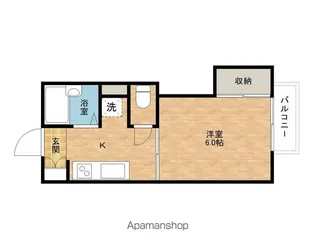 パインコート【B102号室】の間取り