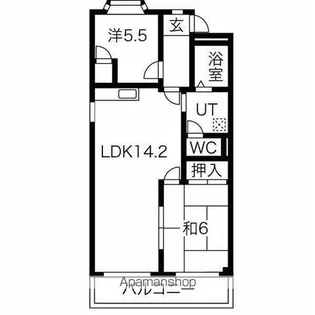 カピラハイツ【2階】の間取り