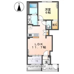 アルザスヒルズ【1階】の間取り