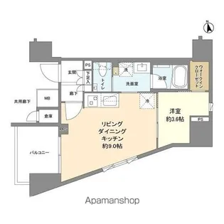 ルジェンテ板橋【7階】の間取り