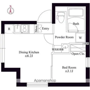 エスポワール門前仲町【5階】の間取り