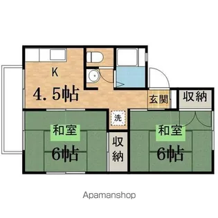 ビューパレーシャル【2階】の間取り